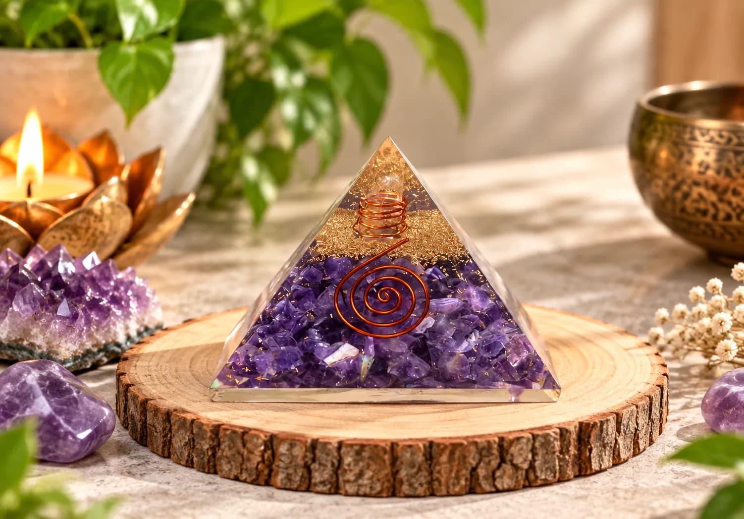 Amethyst Orgonite