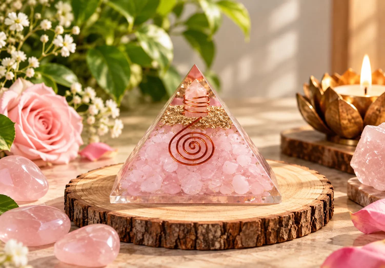 Rose Quartz Orgonite