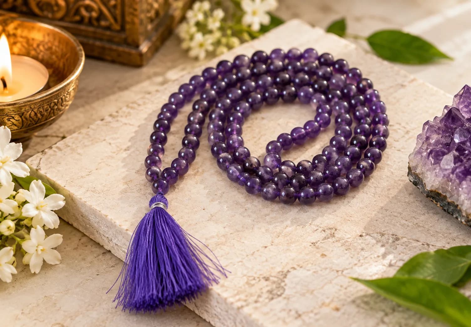 Amethyst Jap Mala