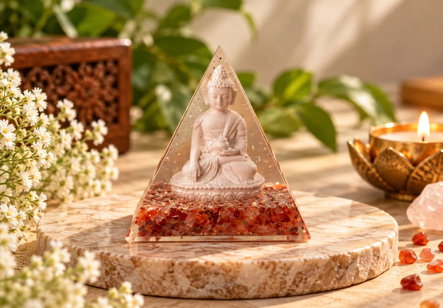 Buddha Red Pyramid
